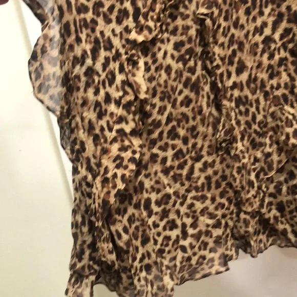 Ralph Lauren Brown Black Midi Pencil Skirt - Picture 2 of 3